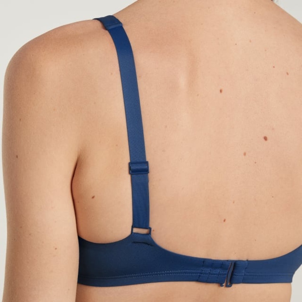 (BN32) Everlane Blue The Square-Neck Bikini Top ONLY, Size Large, NWT - Picture 4 of 8